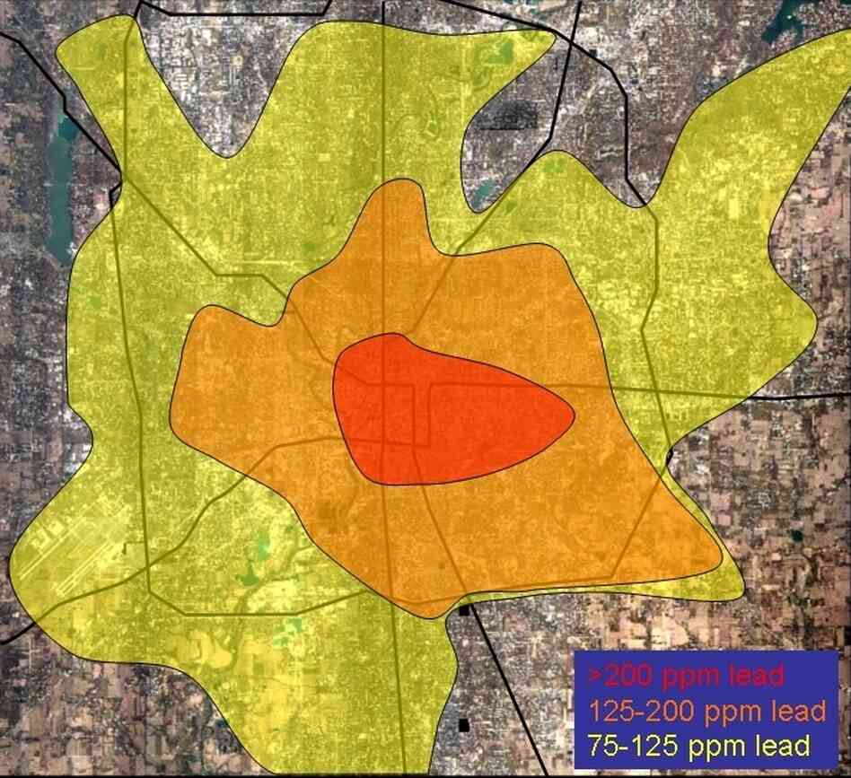 Lead map of Indianapolis Lead map of Indianapolis